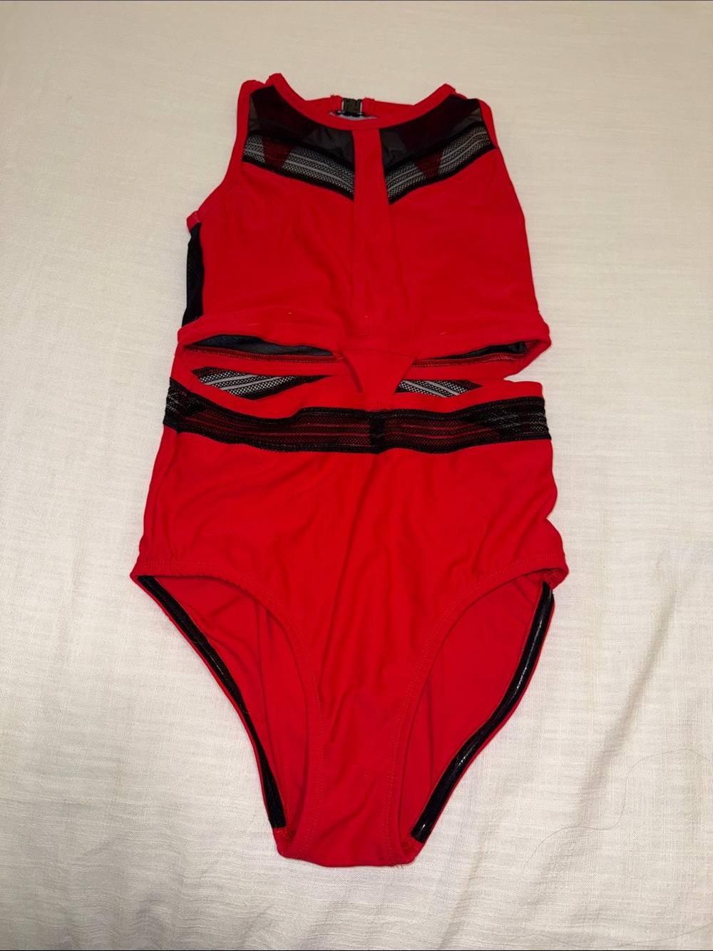 Red HoneyCut Leotard